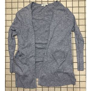 Madewell Womens Size XS Open Cardigan Blue Long Sleeve Pockets
